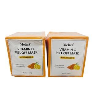 Meliza Turmeric & Vitamin C Face Scrub 4.5 OZ Bundle of 2 NWT Exp: 3/24/2027